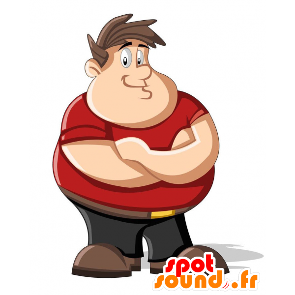 Wrestlers clipart mascot. Purchase obese man plump
