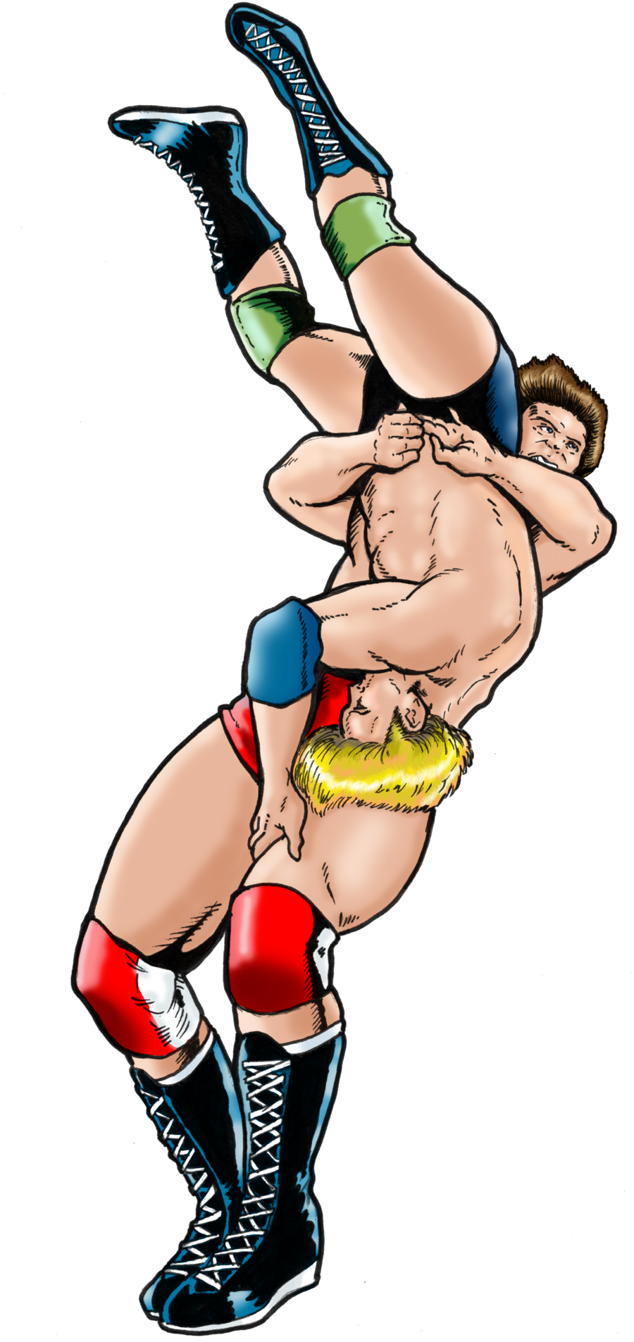 Colored by deanstahlart on. Wrestlers clipart suplex
