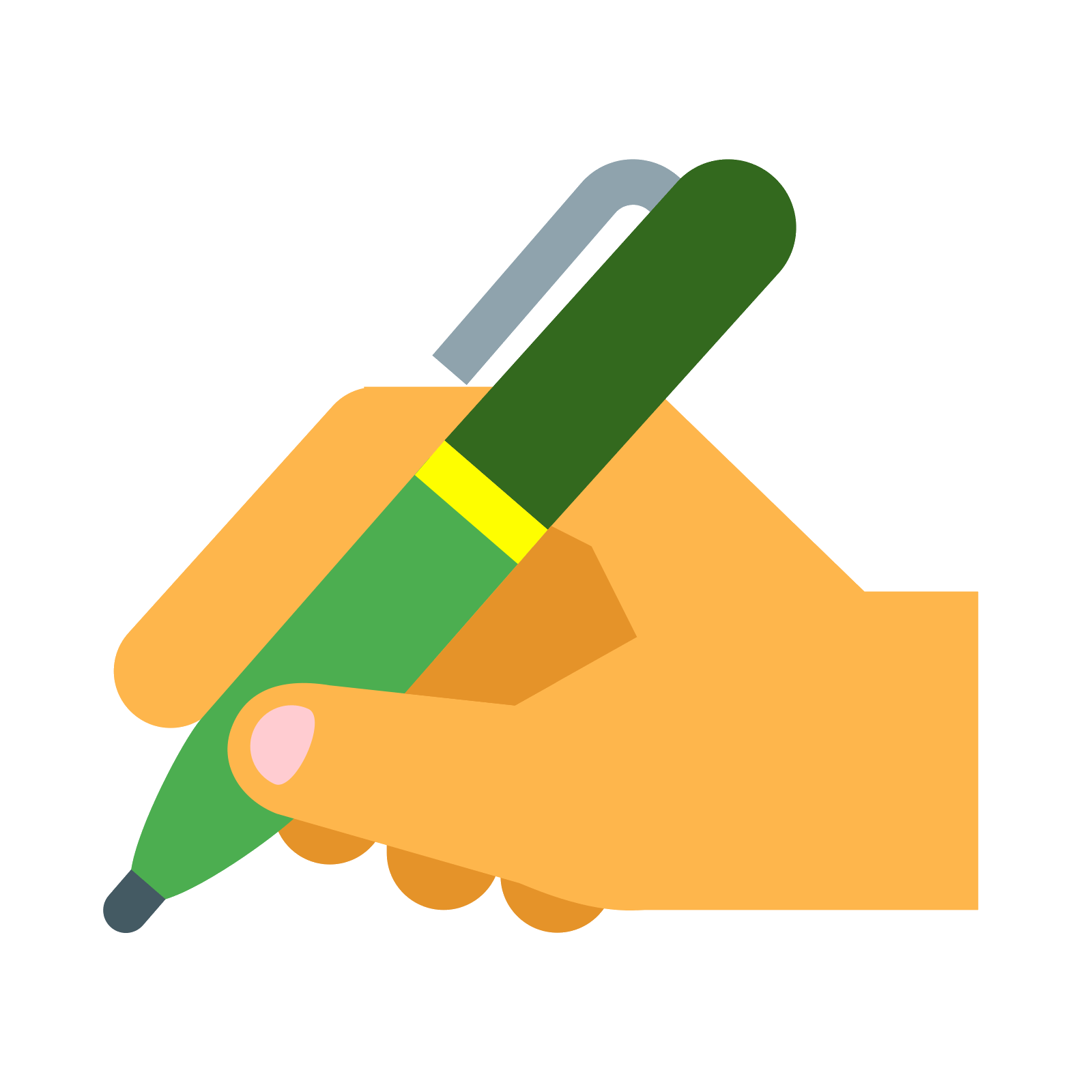 Writer clipart signature hand. With pen icon free