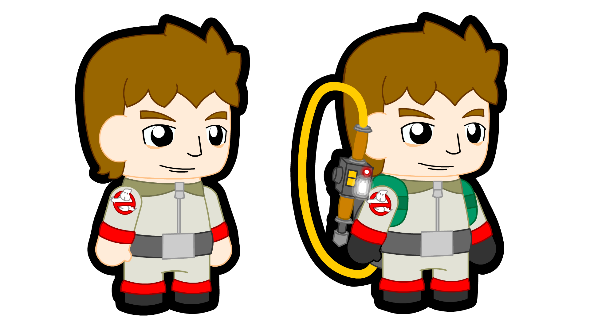 Ghostbusters style peter venkman. Writer clipart storybook
