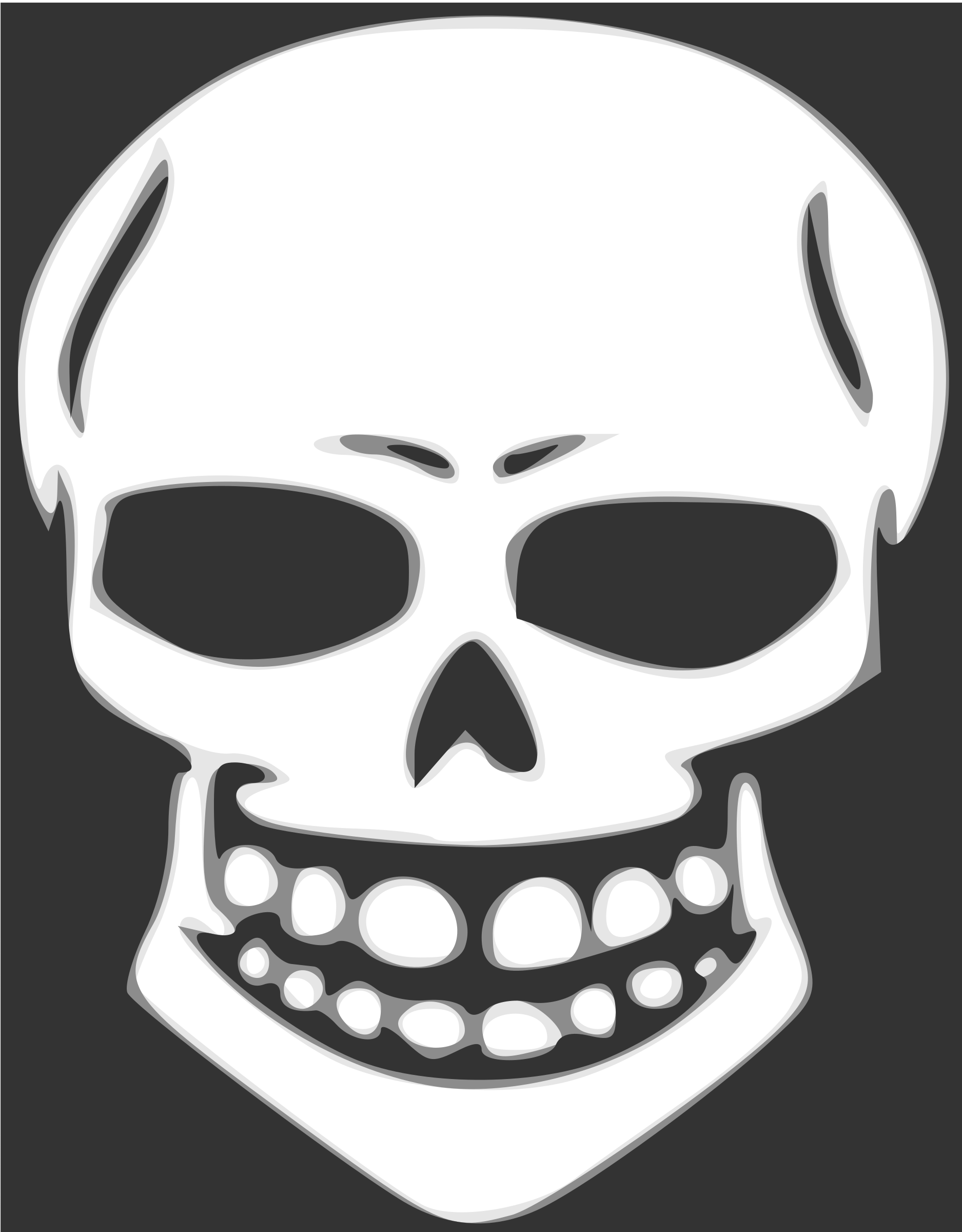 Xray clipart black and white. Skull human x ray