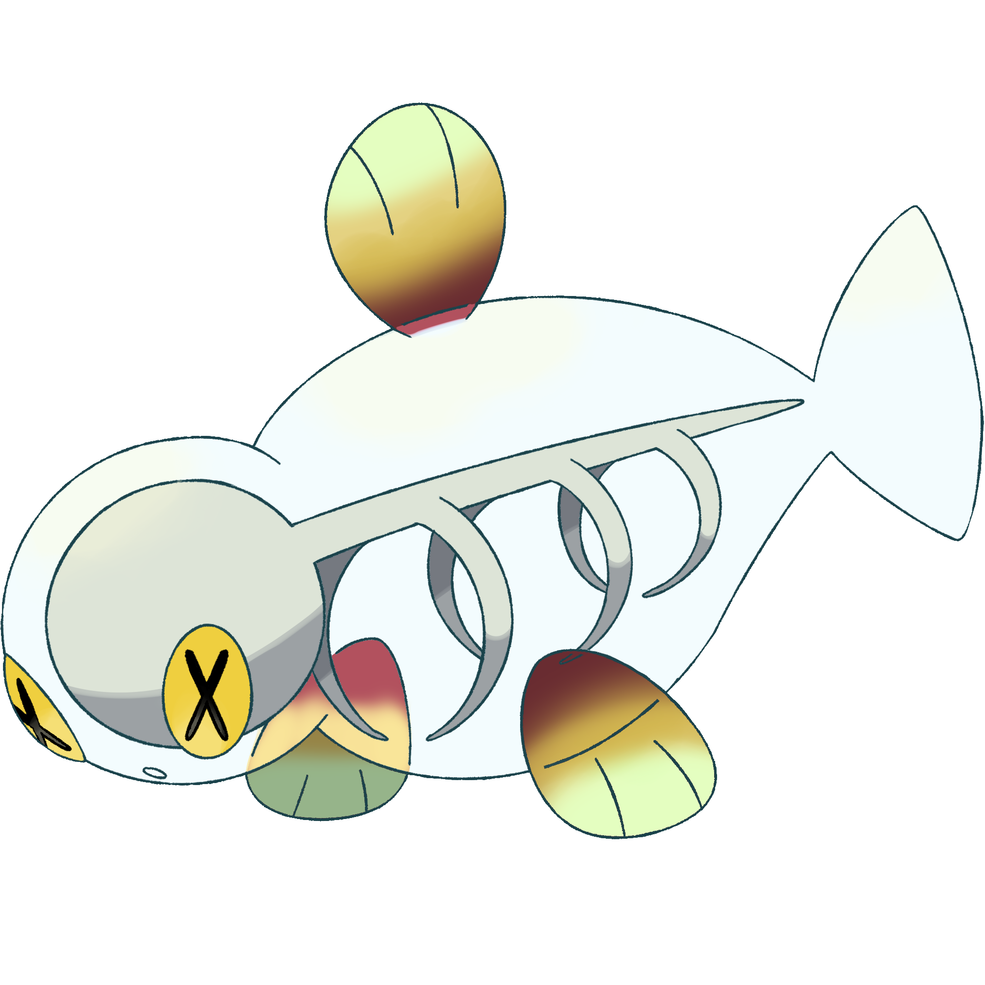 Transphin darkandwindie fakemon wiki. Xray clipart fish