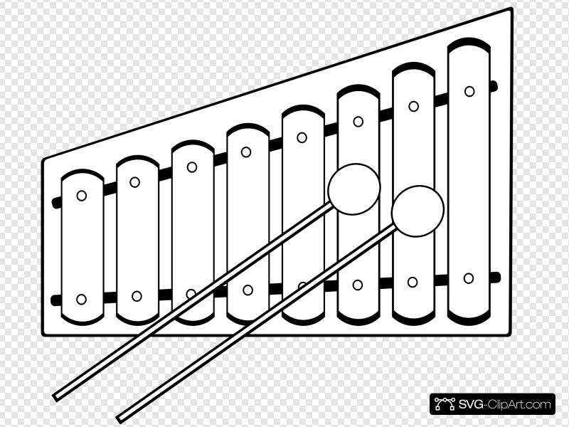 Clip art icon and. Xylophone clipart basic