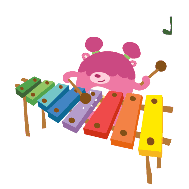 Xylophone clipart basic. Band play sticker by