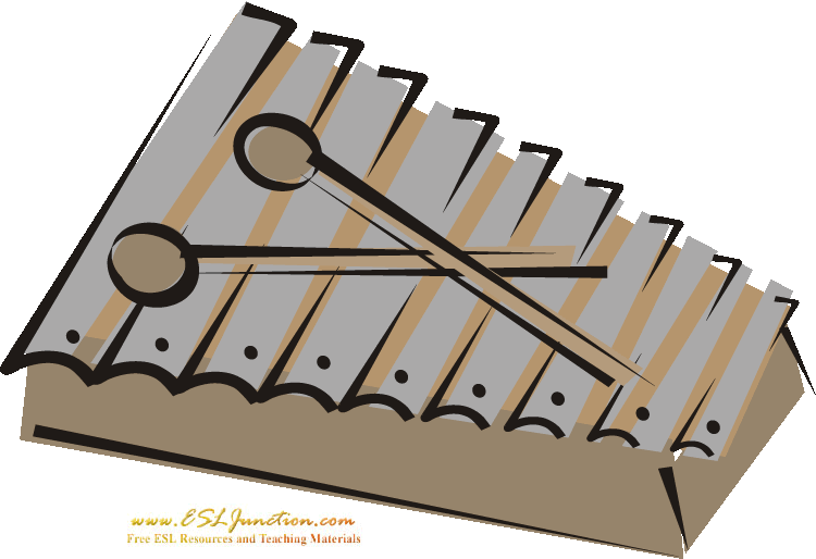 Musical instruments esl junction. Xylophone clipart music instrument