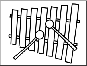 Xylophone clipart word. Clip art basic words