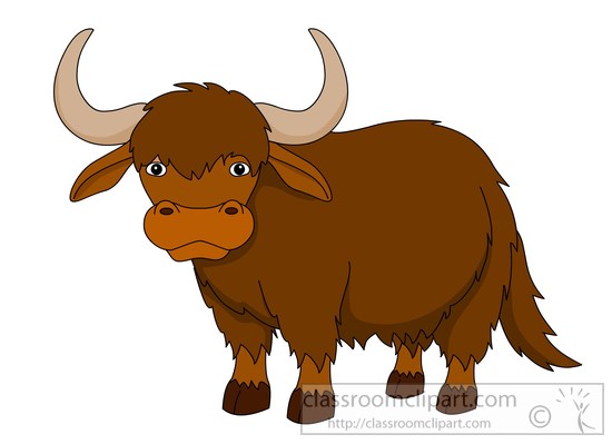 Yak clipart. Free clip art pictures