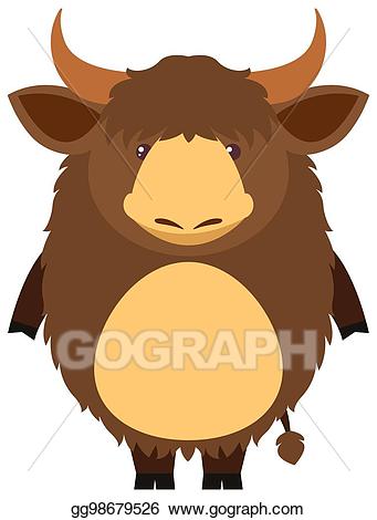 yak clipart brown