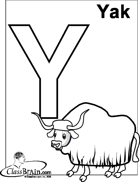 Yak clipart coloring page. Free pages submited images