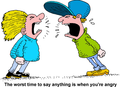 Yelling clipart. Image two people at