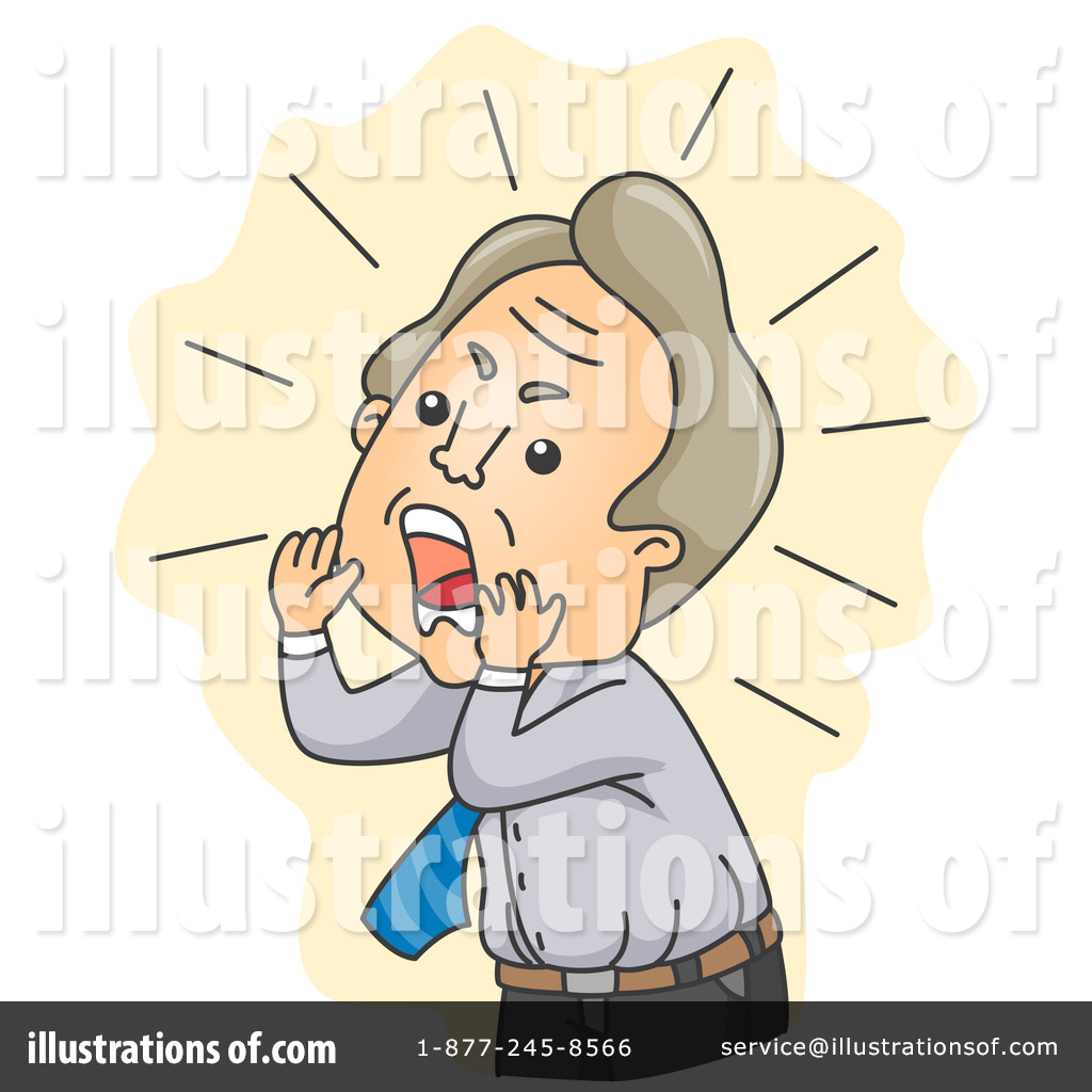 Yelling clipart. Illustration by bnp design