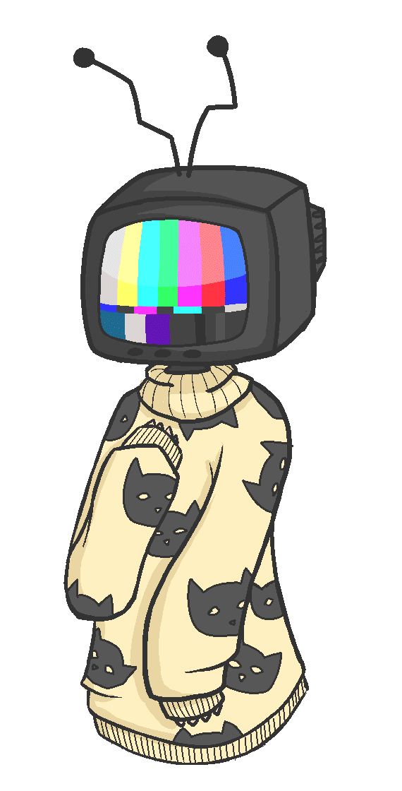 Tv head freebie animation. Yelling clipart heads up