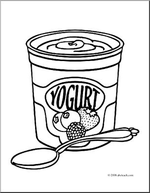 dairy clipart yogurt container