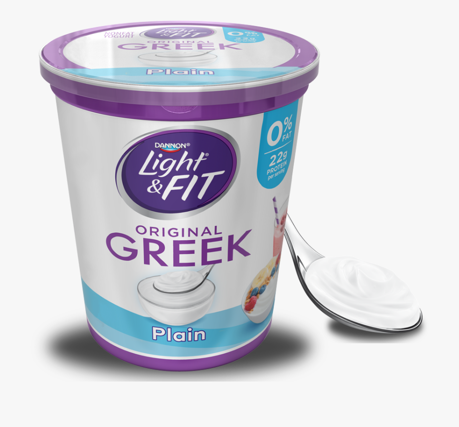 Yogurt clipart plain yogurt. Greek light and fit