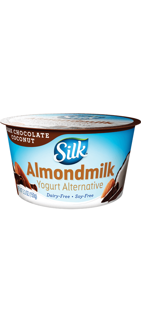 Dark chocolate coconut almond. Yogurt clipart pudding