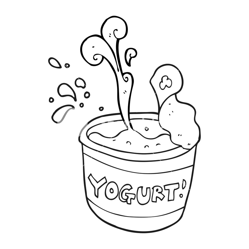 Yogurt clipart sketch. Drawing free download on