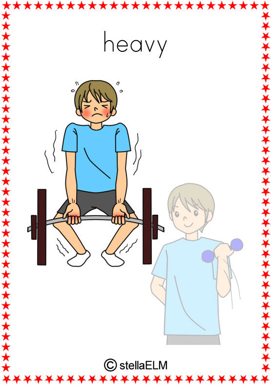 young clipart heavy light