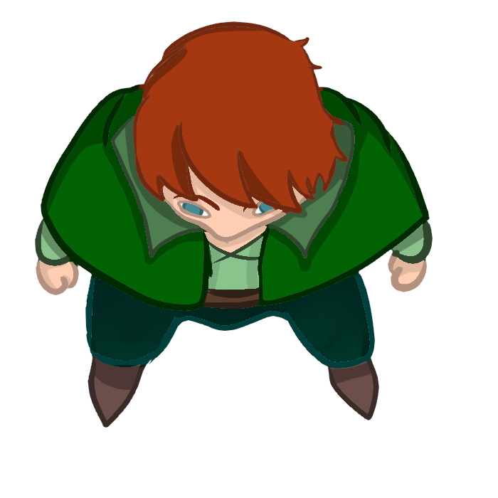 young clipart red hair boy