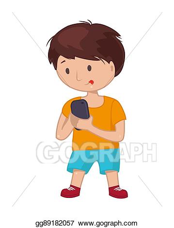 Eps vector boy standing. Young clipart self