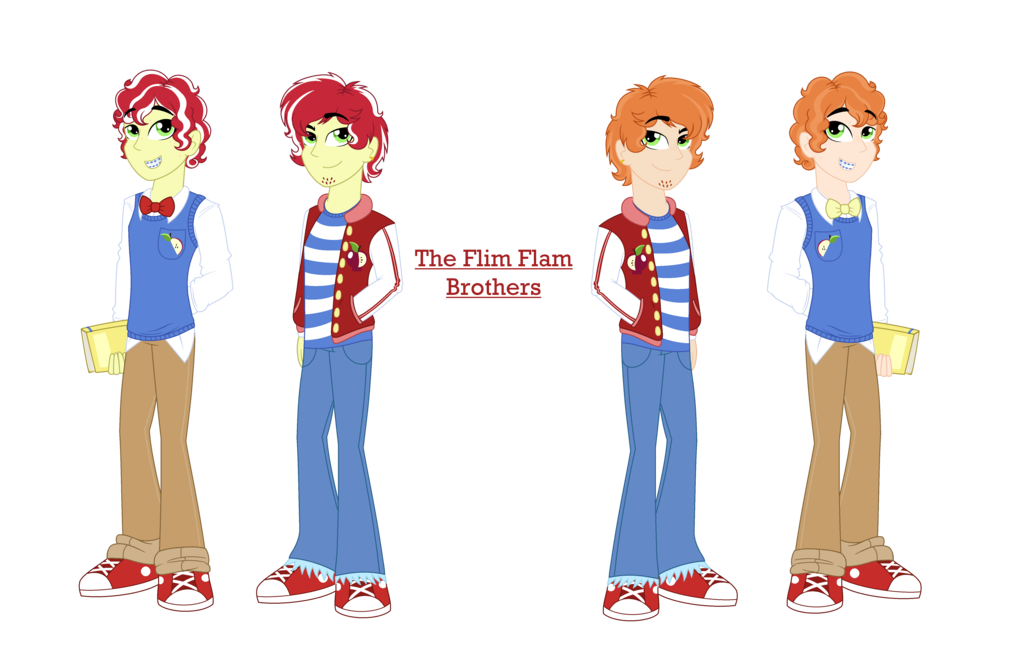 Young clipart young brother. Flim flam brothers equestria