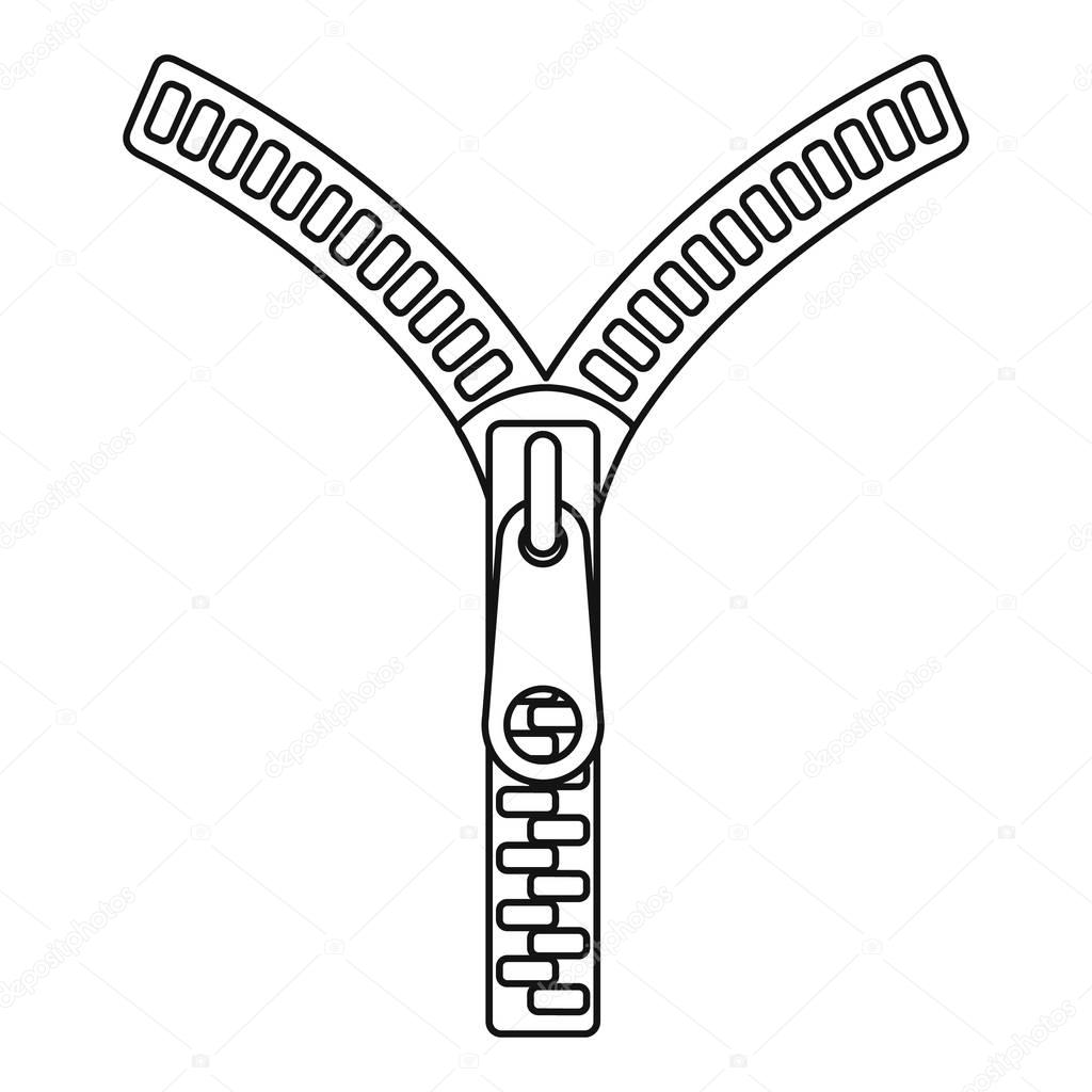 Free download best . Zipper clipart black and white