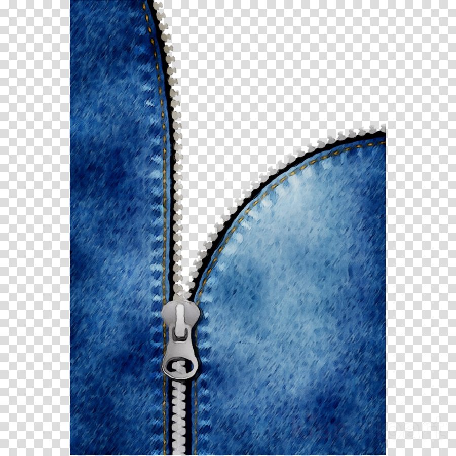 Zipper clipart jeans. Background blue transparent clip