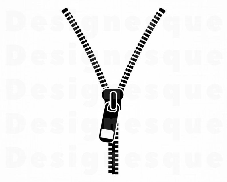 Zipper clipart logo. Svg files for cricut