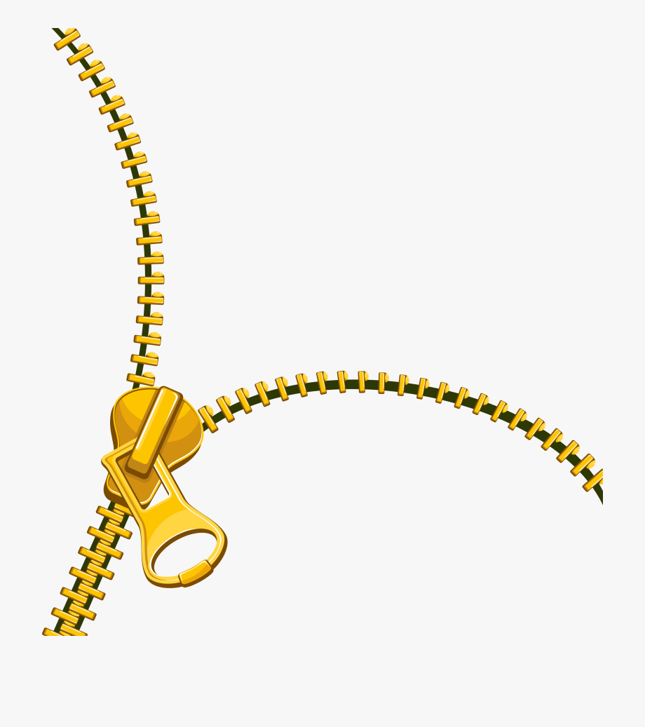 Zipper clipart yellow. Zip fastener transprent gold