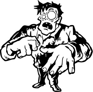 Zombie clipart black and white. Free download best 