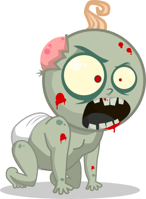  collection of drawing. Zombie clipart cartoon baby