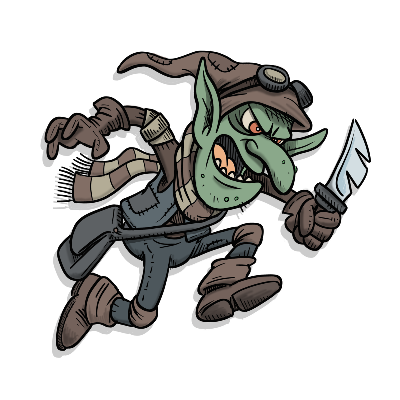 Zombie clipart goblin. Designed for my friend