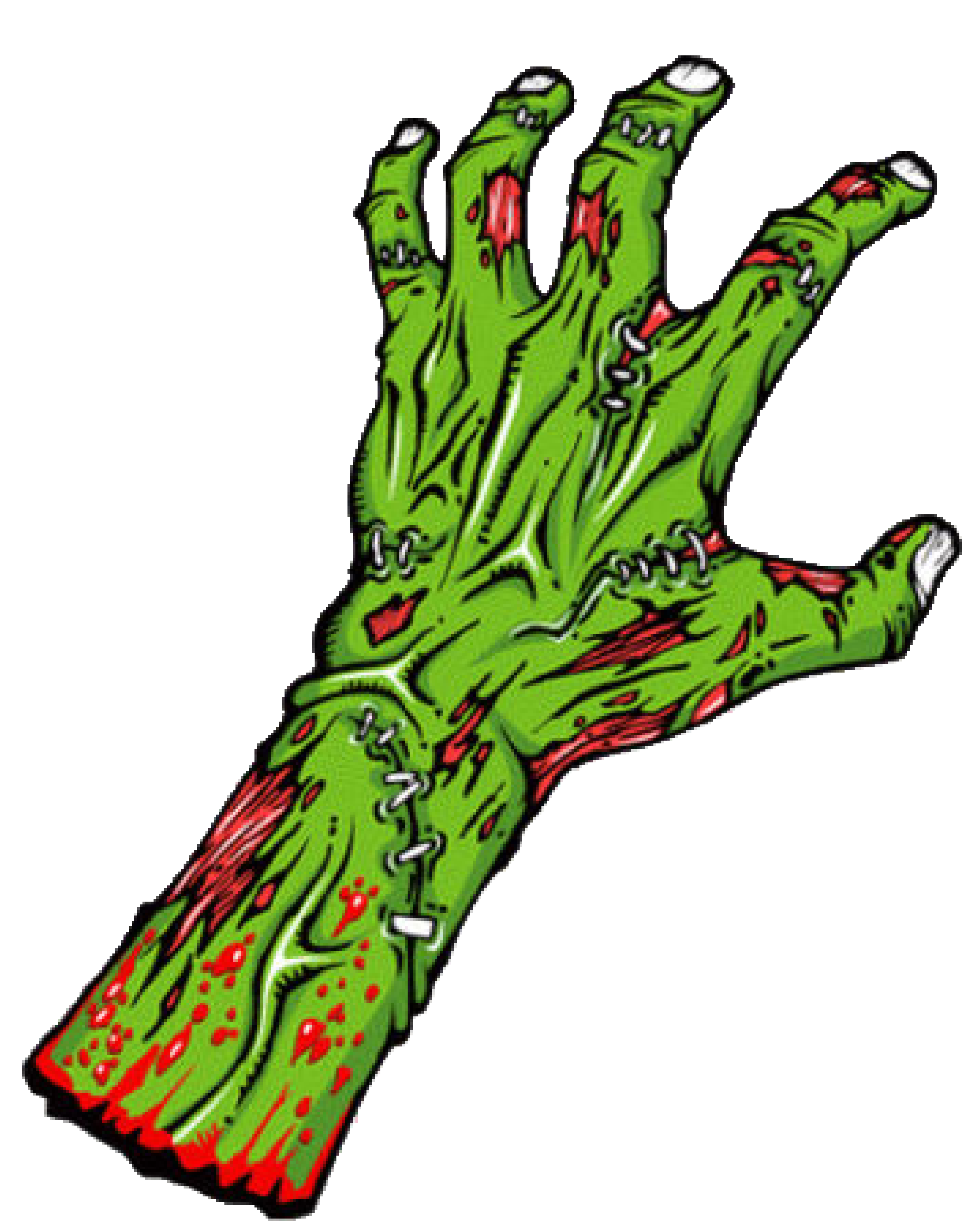 Zombie clipart hands. Clip art zombies the