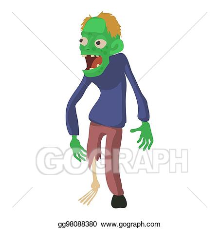 Stock illustration without a. Zombie clipart leg