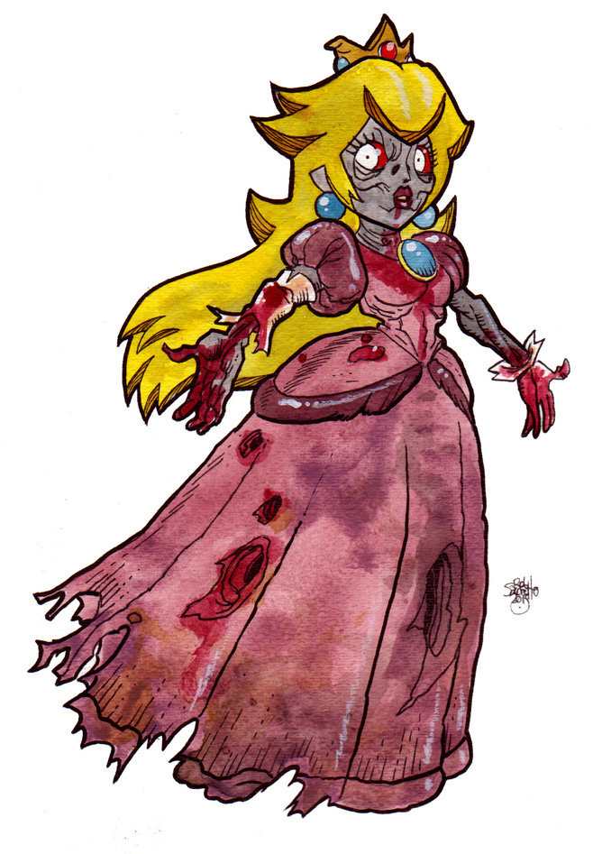. Zombie clipart zombie princess