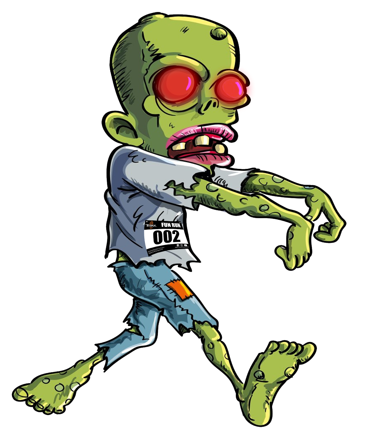 Zombie clipart zombie run. Oct the zombies are