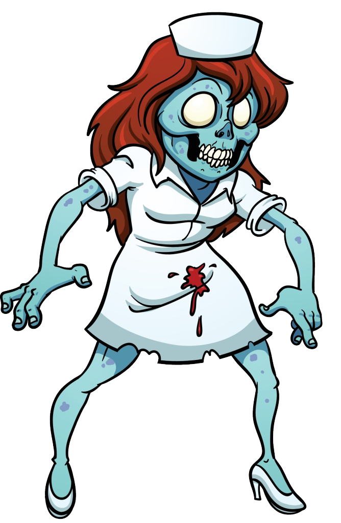 Zombie clipart zombie woman. Nurse women s t