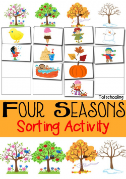 Four Seasons Sorting Activity Free Printable | Free printable ...
