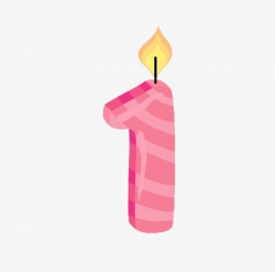Birthday Candle Number 1 PNG, Clipart, 1 Clipart ...