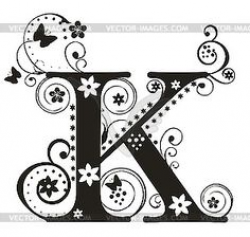 Fancy Letter K Clipart