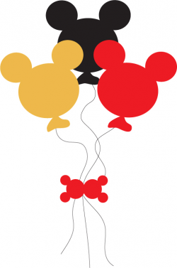 Mickey Mouse Balloons Clipart