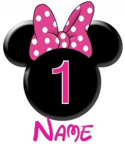 Minnie Mouse 1st Birthday Clip Art | Clipart Panda - Free Clipart Images