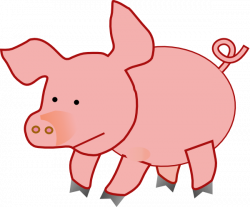 Fat Pig 1 Clip Art at Clker.com - vector clip art online, royalty ...