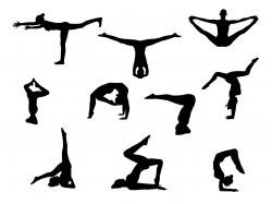10 Yoga Silhouette (PNG Transparent) | OnlyGFX.com