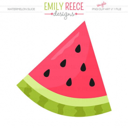 Watermelon Fresh Summer Fruit 1 Dollar Cute Clip Art - Commercial ...