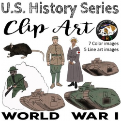 World War 1 World War I Clip Art Set 2 by English Bulldog Art | TpT
