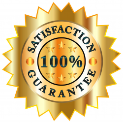 100% Satisfaction Guarantee Badge Clipart - Design Droide