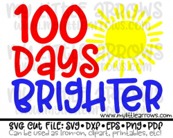 100 days of school svg | 100 days of school iron on | 100 days ...