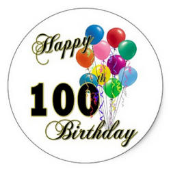 100th Birthday Clipart