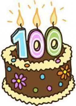 100 Year Birthday Clipart
