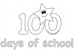 100th Day School coloring sheets for kids | Coloring Page